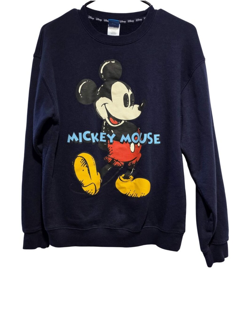 Disney Mickey Mouse Graphic Sweatshirt Size Small 34/36 Relaxed Fit